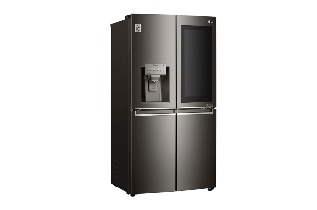 LG 571L InstaView Door in Door French Door (Black) Vann/isdispenser med vanntilkobling og Smart Diagnosis™ med Wi-Fi, GMX936SBHV, thumbnail 4