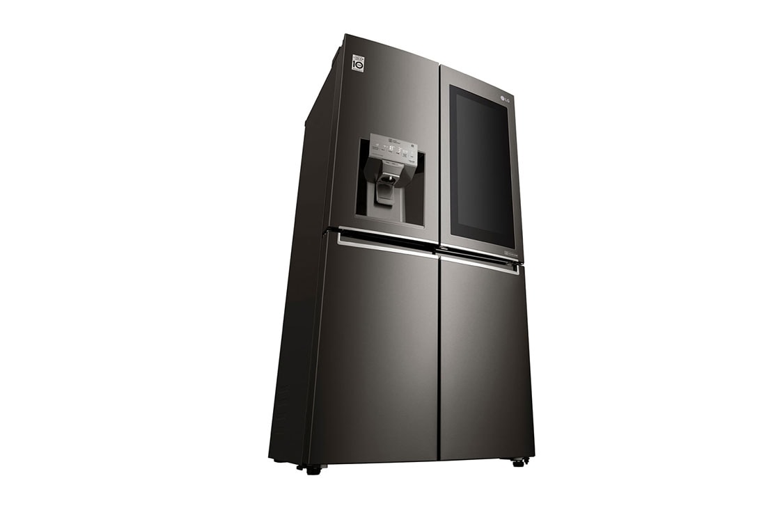 LG 571L InstaView Door in Door French Door (Black) Vann/isdispenser med vanntilkobling og Smart Diagnosis™ med Wi-Fi, GMX936SBHV, thumbnail 5