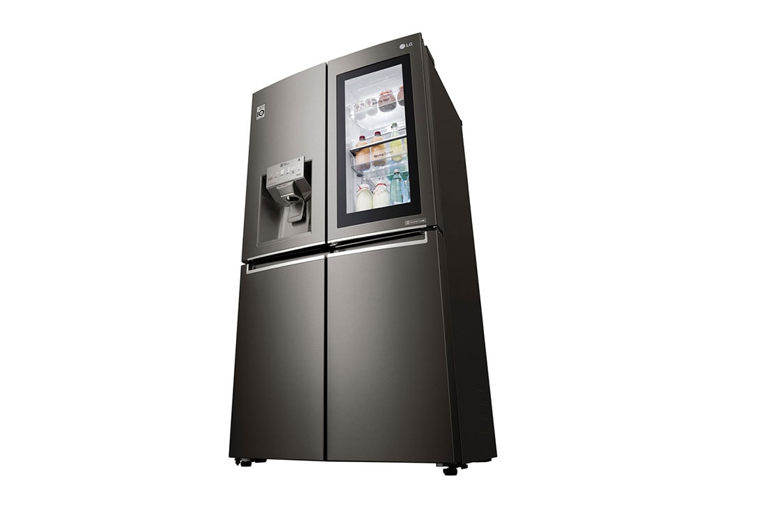 LG 571L InstaView Door in Door French Door (Black) Vann/isdispenser med vanntilkobling og Smart Diagnosis™ med Wi-Fi, GMX936SBHV, thumbnail 6