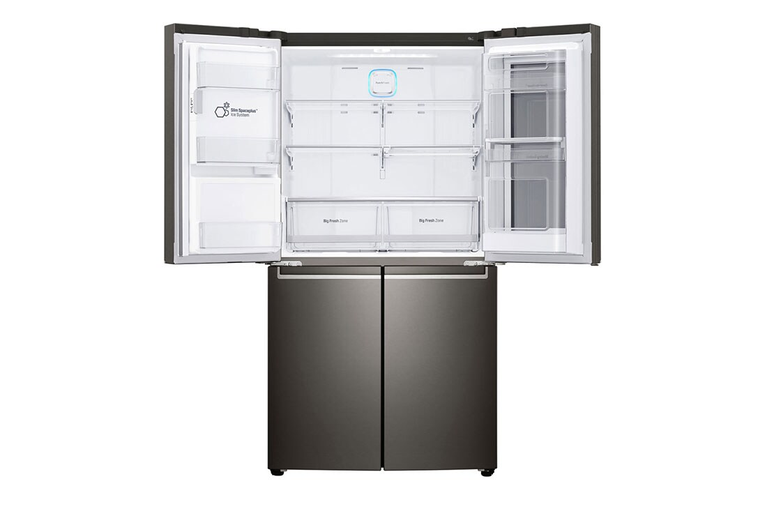 LG 571L InstaView Door in Door French Door (Black) Vann/isdispenser med vanntilkobling og Smart Diagnosis™ med Wi-Fi, GMX936SBHV, thumbnail 9