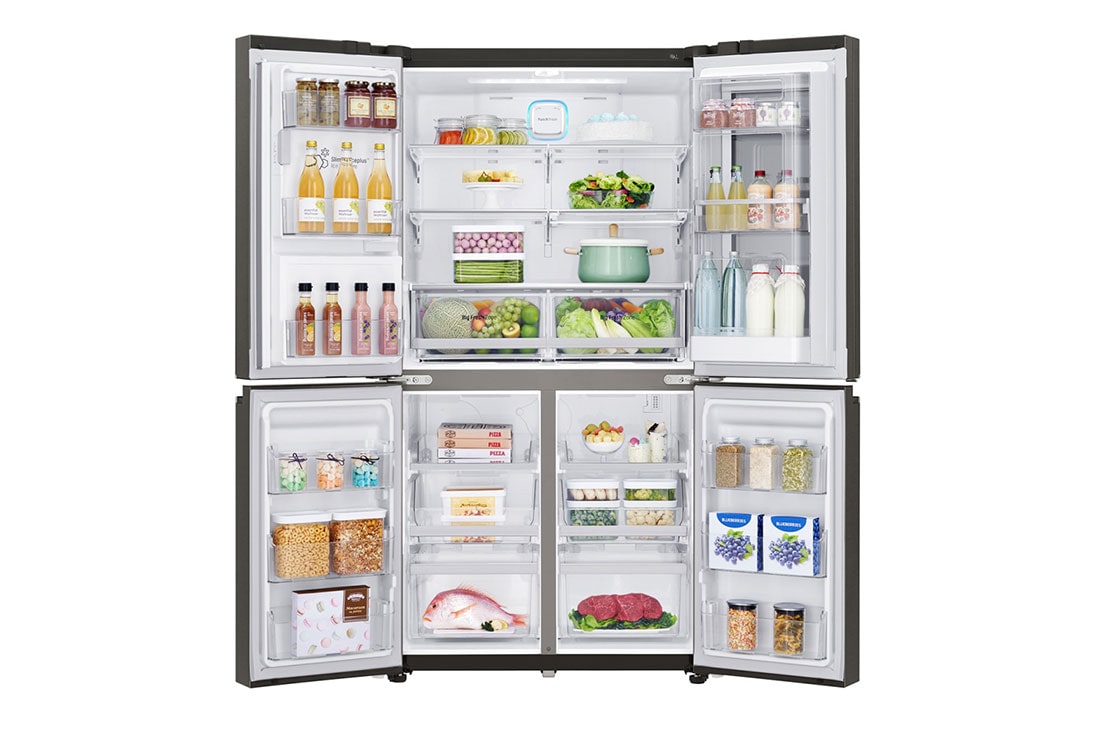 LG 571L InstaView Door in Door French Door (Black) Vann/isdispenser med vanntilkobling og Smart Diagnosis™ med Wi-Fi, GMX936SBHV, thumbnail 13