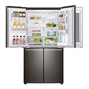 LG 571L InstaView Door in Door French Door (Black) Vann/isdispenser med vanntilkobling og Smart Diagnosis™ med Wi-Fi, GMX936SBHV, thumbnail 10