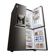 LG 571L InstaView Door in Door French Door (Black) Vann/isdispenser med vanntilkobling og Smart Diagnosis™ med Wi-Fi, GMX936SBHV, thumbnail 11