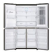 LG 571L InstaView Door in Door French Door (Black) Vann/isdispenser med vanntilkobling og Smart Diagnosis™ med Wi-Fi, GMX936SBHV, thumbnail 12