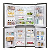 LG 571L InstaView Door in Door French Door (Black) Vann/isdispenser med vanntilkobling og Smart Diagnosis™ med Wi-Fi, GMX936SBHV, thumbnail 13