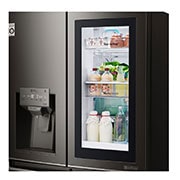 LG 571L InstaView Door in Door French Door (Black) Vann/isdispenser med vanntilkobling og Smart Diagnosis™ med Wi-Fi, GMX936SBHV, thumbnail 14
