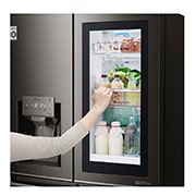 LG 571L InstaView Door in Door French Door (Black) Vann/isdispenser med vanntilkobling og Smart Diagnosis™ med Wi-Fi, GMX936SBHV, thumbnail 15