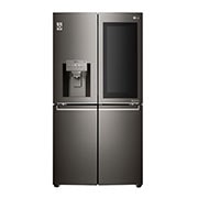 LG 571L InstaView Door in Door French Door (Black) Vann/isdispenser med vanntilkobling og Smart Diagnosis™ med Wi-Fi, GMX936SBHV, thumbnail 2
