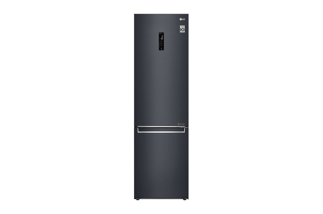 LG 2.03M 384L Kombiskap(Matte Black) - Energiklasse E, Door Cooling™ og Smart Diagnosis™ med Wi-Fi, GBB72MCDZN