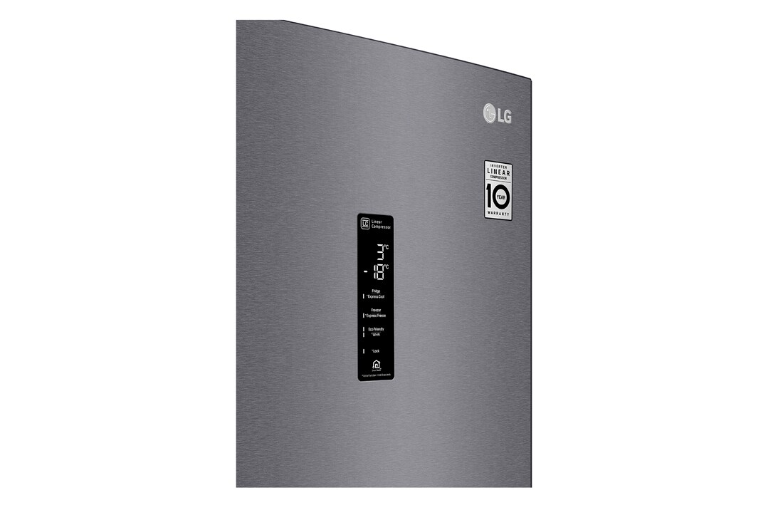 LG 2.03M 384L Kombiskap(Dark Silver) - Energiklasse E, Door Cooling™ og Smart Diagnosis™ med Wi-Fi, GBB62DSHZN, thumbnail 8