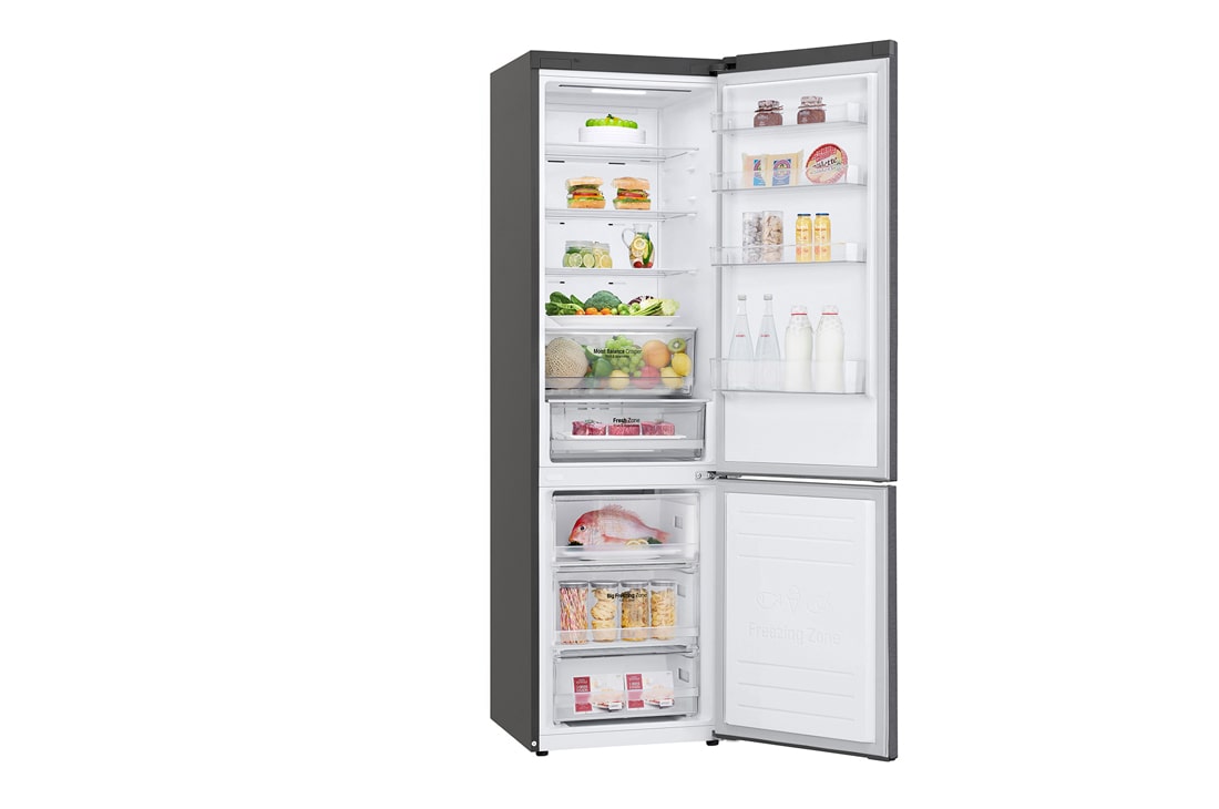 LG 2.03M 384L Kombiskap(Dark Silver) - Energiklasse E, Door Cooling™ og Smart Diagnosis™ med Wi-Fi, GBB62DSHZN, thumbnail 14