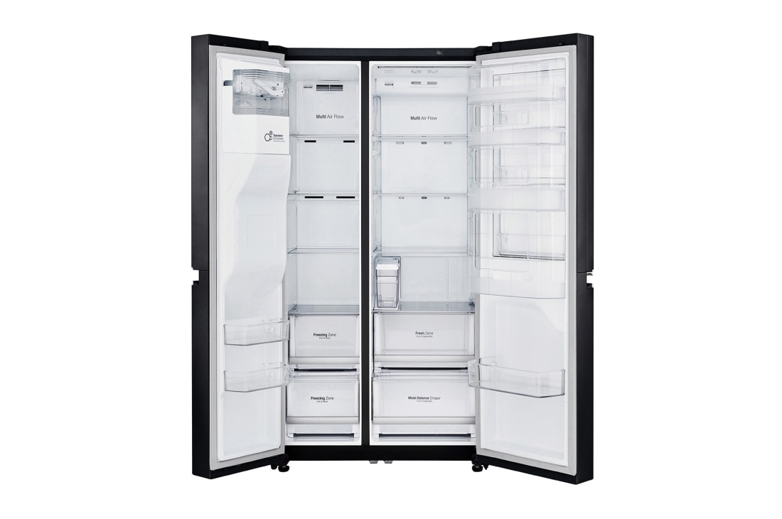 LG 625L Door in Door™ Side by Side (Matte Black) - Energiklasse E, Vann/isdispenser med vanntilkobling og Smart Diagnosis™ med Wi-Fi, GSJ761MCZZ, thumbnail 12