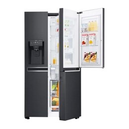 625L Door in Door™ Side by Side (Matte Black) - Energiklasse E, Vann/isdispenser med vanntilkobling og Smart Diagnosis™ med Wi-Fi2