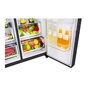 LG 625L Door in Door™ Side by Side (Matte Black) - Energiklasse F, Vann/isdispenser uten vanntilkobling og Smart Diagnosis™ med Wi-Fi, GSJ961MCVZ, thumbnail 8
