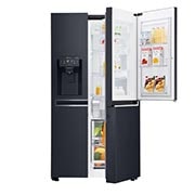 LG 625L Door in Door™ Side by Side (Matte Black) - Energiklasse F, Vann/isdispenser uten vanntilkobling og Smart Diagnosis™ med Wi-Fi, GSJ761MCUZ, thumbnail 1