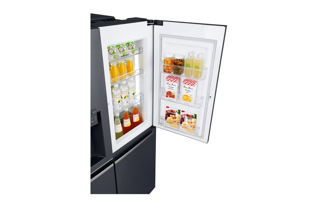 LG 625L Door in Door™ Side by Side (Matte Black) - Energiklasse F, Vann/isdispenser uten vanntilkobling og Smart Diagnosis™ med Wi-Fi, GSJ761MCUZ, thumbnail 6
