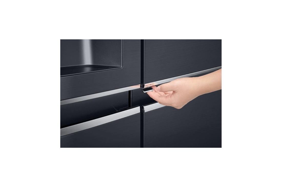 LG 625L Door in Door™ Side by Side (Matte Black) - Energiklasse F, Vann/isdispenser uten vanntilkobling og Smart Diagnosis™ med Wi-Fi, GSJ761MCUZ, thumbnail 8