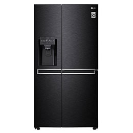 625L Door in Door™ Side by Side (Matte Black) - Energiklasse F, Vann/isdispenser med vanntilkobling  og Smart Diagnosis™ med Wi-Fi2
