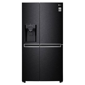 625L Door in Door™ Side by Side (Matte Black) - Energiklasse F, Vann/isdispenser med vanntilkobling  og Smart Diagnosis™ med Wi-Fi1