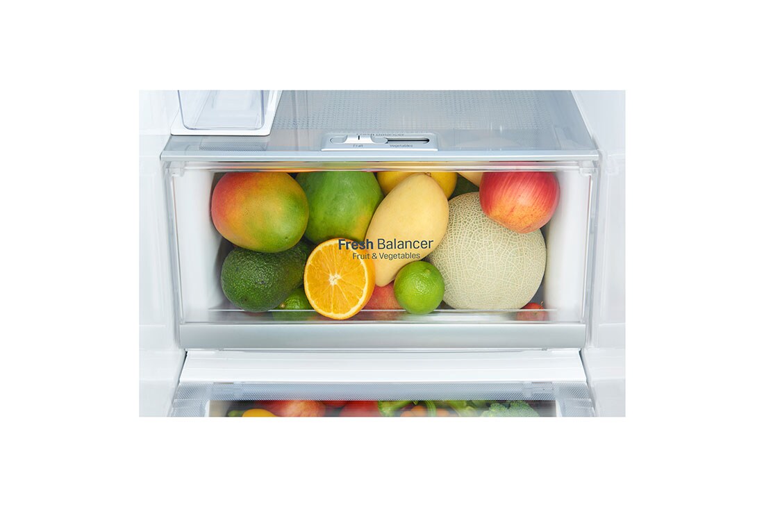 LG 625L Door in Door™ Side by Side (Matte Black) - Energiklasse F, Vann/isdispenser med vanntilkobling  og Smart Diagnosis™ med Wi-Fi, GSJ960MCCZ, thumbnail 6