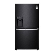LG 625L Door in Door™ Side by Side (Matte Black) - Energiklasse F, Vann/isdispenser med vanntilkobling  og Smart Diagnosis™ med Wi-Fi, GSJ960MCCZ, thumbnail 1