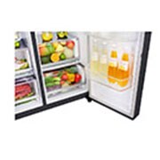 LG 625L Door in Door™ Side by Side (Matte Black) - Energiklasse F, Vann/isdispenser med vanntilkobling  og Smart Diagnosis™ med Wi-Fi, GSJ960MCCZ, thumbnail 3