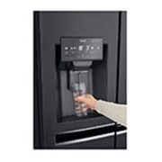 LG 625L Door in Door™ Side by Side (Matte Black) - Energiklasse F, Vann/isdispenser med vanntilkobling  og Smart Diagnosis™ med Wi-Fi, GSJ960MCCZ, thumbnail 8