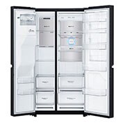 LG 625L Door in Door™ Side by Side (Matte Black) - Energiklasse F, Vann/isdispenser med vanntilkobling  og Smart Diagnosis™ med Wi-Fi, GSJ960MCCZ, thumbnail 9