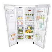 LG 625L Side by Side (Hvit) - Energiklasse F, Vann/isdispenser uten vanntilkobling og Smart Diagnosis™ med Wi-Fi, GSL761SWYV, thumbnail 7