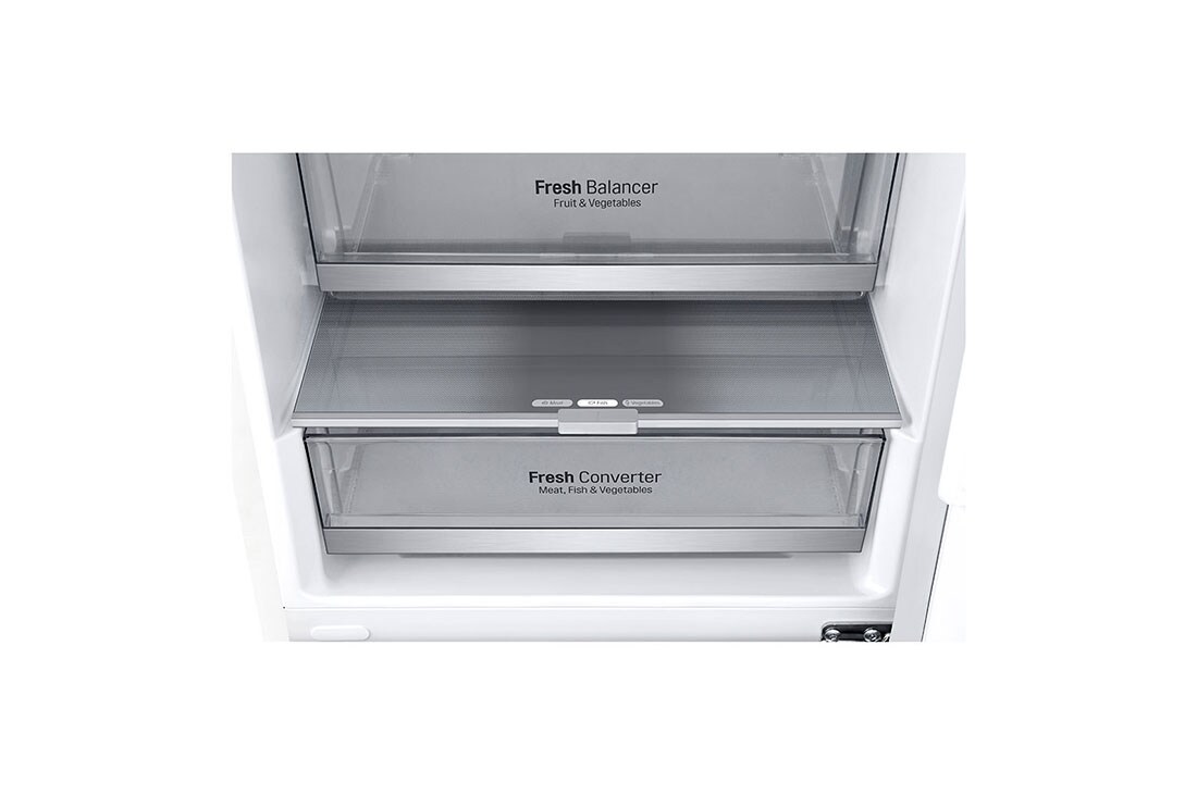LG 2.03M 384L Kombiskap(Hvit) - Energiklasse D, Door Cooling™ , GBB72SWVFN, thumbnail 4