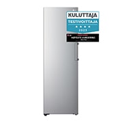 LG 324L Frittstående fryseskap (Shiny Steel) - Energiklasse E, Total No Frost, Express Freeze, Front, GFT41PZGSZ, thumbnail 1