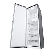 LG 324L Frittstående fryseskap (Shiny Steel) - Energiklasse E, Total No Frost, Express Freeze, rightperspectiveopen, GFT41PZGSZ, thumbnail 9