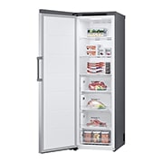 LG 324L Frittstående fryseskap (Shiny Steel) - Energiklasse E, Total No Frost, Express Freeze, rightsideopen-food, GFT41PZGSZ, thumbnail 11