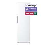 LG 386L Frittstående kjøleskap (hvit) - Energiklasse E, Door Cooling™, LINEARCooling™, Moist Balance Crisper ™, Front, GLT51SWGSZ, thumbnail 1