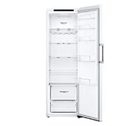 LG 386L Frittstående kjøleskap (hvit) - Energiklasse E, Door Cooling™, LINEARCooling™, Moist Balance Crisper ™, Front, åpent, GLT51SWGSZ, thumbnail 2