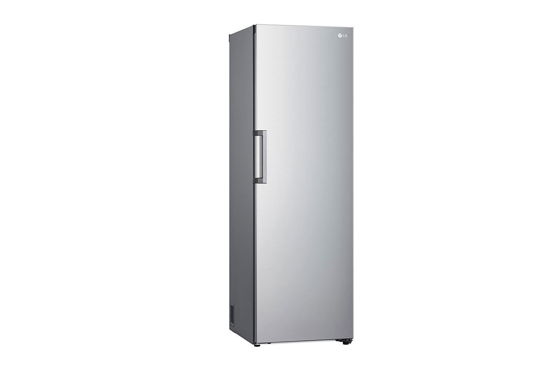 LG 386L Frittstående kjøleskap (Shiny Steel) - Energiklasse E, Door Cooling™, LINEARCooling™, Moist Balance Crisper™, Venstre side, åpent med mat, GLT51PZGSZ, thumbnail 12
