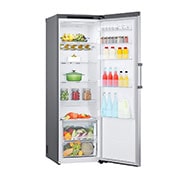 LG 386L Frittstående kjøleskap (Shiny Steel) - Energiklasse E, Door Cooling™, LINEARCooling™, Moist Balance Crisper™, Venstre side, åpent, GLT51PZGSZ, thumbnail 11