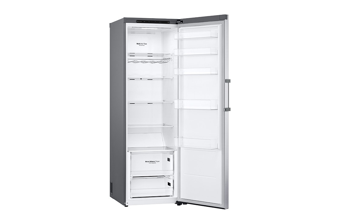 LG 386L Frittstående kjøleskap (Shiny Steel) - Energiklasse E, Door Cooling™, LINEARCooling™, Moist Balance Crisper™, Høyre side, GLT51PZGSZ, thumbnail 13