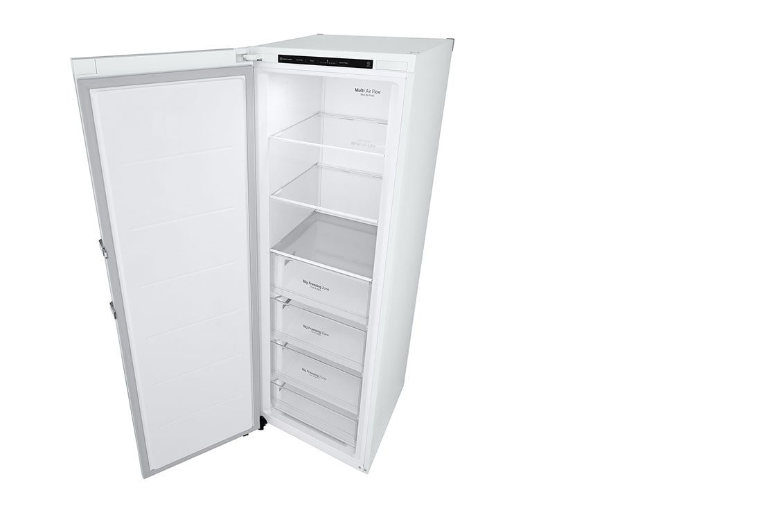 LG 324L Frittstående fryseskap (Hvit) - Energiklasse E, Total No Frost, Express Freeze, Høyre side, GFT41SWGSZ, thumbnail 10