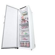 LG 324L Frittstående fryseskap (Hvit) - Energiklasse E, Total No Frost, Express Freeze, Sett fra venstre, GFT41SWGSZ, thumbnail 5