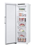 LG 324L Frittstående fryseskap (Hvit) - Energiklasse E, Total No Frost, Express Freeze, Sett fra høyre, GFT41SWGSZ, thumbnail 7