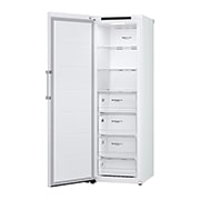 LG 324L Frittstående fryseskap (Hvit) - Energiklasse E, Total No Frost, Express Freeze, Høyre side, åpent med mat, GFT41SWGSZ, thumbnail 12