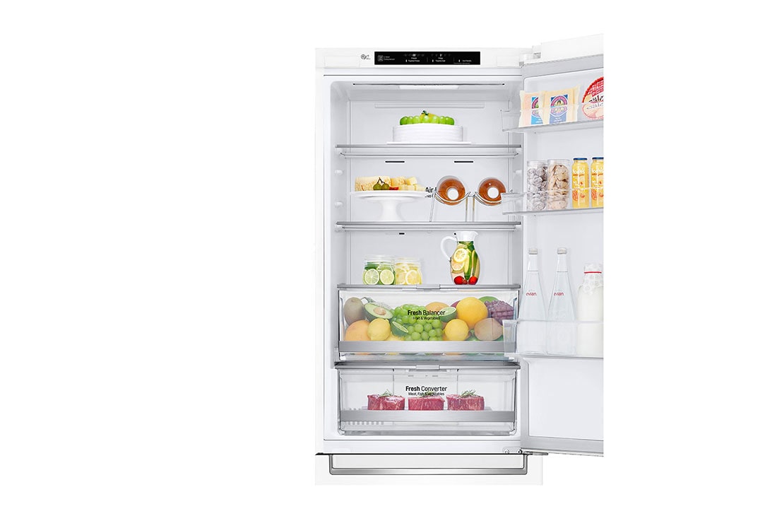 LG 1.86M 341L Kombiskap(Hvit) - Energiklasse E, Door Cooling™, GBB71SWEMN, thumbnail 6