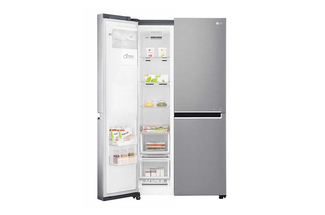 LG 625L Side by Side (Shiny Steel) - Energiklasse F, Vann/isdispenser uten vanntilkobling og Smart Diagnosis™ med Wi-Fi, GSL761PZUZ, GSL761PZUZ, thumbnail 6