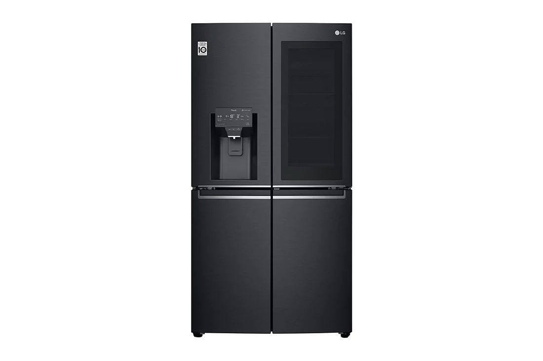 LG 638L InstaView Door in Door French Door (Matte Black) - Energiklasse F, Vand-/isdispenser med vandtilkobling, og Smart Diagnosis™ med Wi-Fi, GMX945MC9F, GMX945MC9F, thumbnail 2