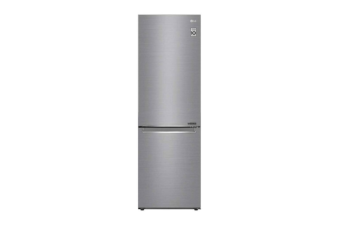 LG 1.86M 341L Kombiskap(Shiny Steel) - Energiklasse E, Door Cooling™, GBB71PZEMN