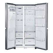 LG 625L Side by Side (Shiny Steel) - Energiklasse F, Vann/isdispenser med vanntilkobling, Smart Diagnosis™, GSL480PZXV, GSL480PZXV, thumbnail 3