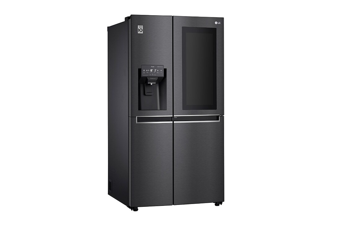 LG 625L InstaView Door in Door™ Side by Side (Matte Black), Energiklasse E, Vann/isdispenser uten vanntilkobling, Smart Diagnosis™ med Wi-Fi, GSX961MCCE, thumbnail 12