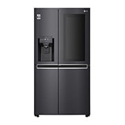 LG 625L InstaView Door in Door™ Side by Side (Matte Black), Energiklasse E, Vann/isdispenser uten vanntilkobling, Smart Diagnosis™ med Wi-Fi, GSX961MCCE, thumbnail 2