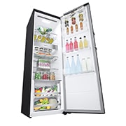 LG 386L Frittstående kjøleskap (Matte Black - Energiklasse C, Door Cooling™, LINEARCooling™, FRESHBalancer™, Smart Diagnosis™ med Wi-Fi, GLM71MCCSX, thumbnail 9
